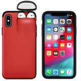 for iPhone 11 Pro Max Case Xs Max Xr X 10 8 7 Plus Cover for AirPods Holder Hard Case New Design for AirPods Case Hot Sale