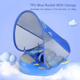Solid Non-inflatable Baby Swimming Ring floating Float Lying Swimming Pool Toys Bathtub For accessories Swim Trainer Sunshade