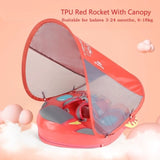 Solid Non-inflatable Baby Swimming Ring floating Float Lying Swimming Pool Toys Bathtub For accessories Swim Trainer Sunshade