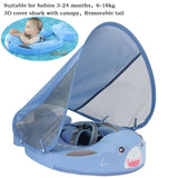 Solid Non-inflatable Baby Swimming Ring floating Float Lying Swimming Pool Toys Bathtub For accessories Swim Trainer Sunshade
