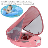Solid Non-inflatable Baby Swimming Ring floating Float Lying Swimming Pool Toys Bathtub For accessories Swim Trainer Sunshade