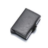 portefeuille en cuir avec protection RFID et double mécanisme d'éjection de cartes